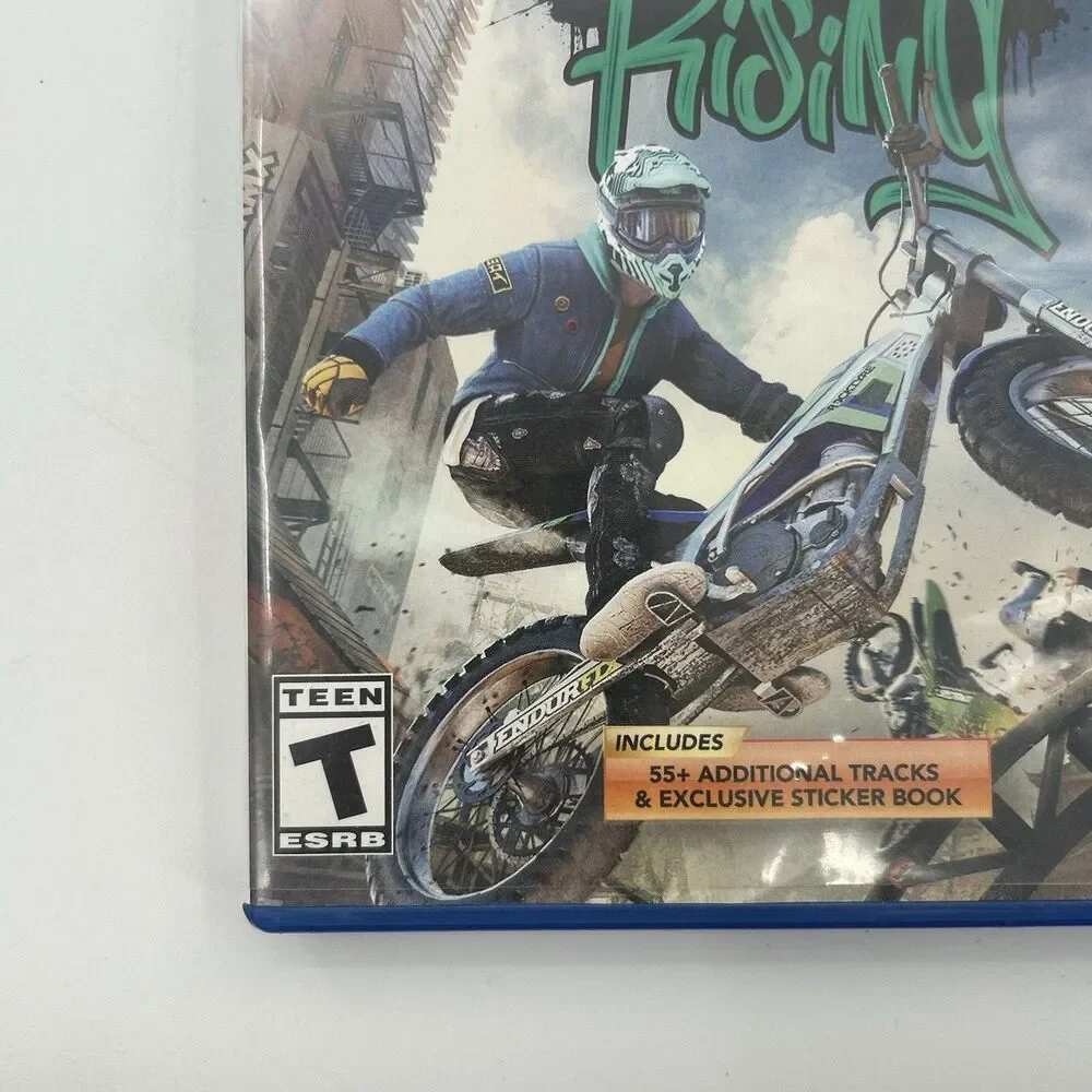 Trials Rising Gold Edition Sony PlayStation 4 PS4 Game Disc Case & Sticker Book